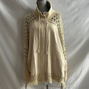 NWT FREE PEOPLE Dune Bug Crochet Oversized Cardigan